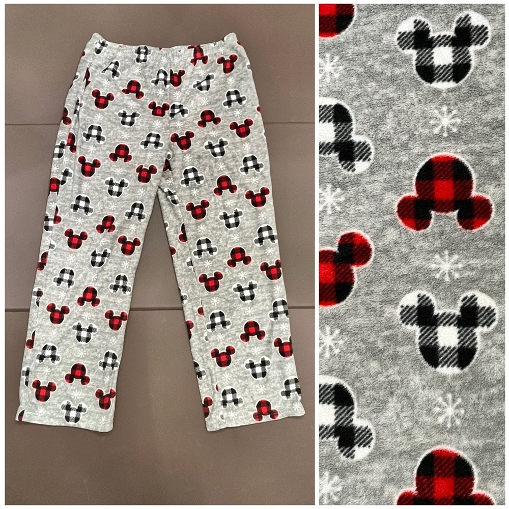 Disney Mickey Mouse Adult Soft‎ Pajama Lounge Pants Wide Leg Baggy L